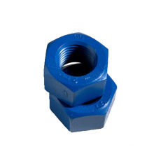 M8 ASTM A194 Gr 4 hex head nut carbon steel 4.6 8.8 10.9 12.9 PTFE XLYON TEFLON heavy oil industry